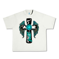 Pistachio cross faith gemstone wings Urban Heavy Tee - RanaPortraitStore