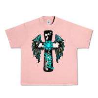 Salmon cross faith gemstone wings Urban Heavy Tee - RanaPortraitStore