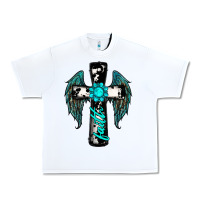 White cross faith gemstone wings Urban Heavy Tee - RanaPortraitStore