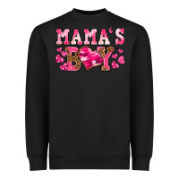 Black valentines day mamas boy Heavyweight Sweatshirt - texasbilliewilder