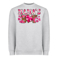 Heather Grey valentines day mamas boy Heavyweight Sweatshirt - texasbilliewilder
