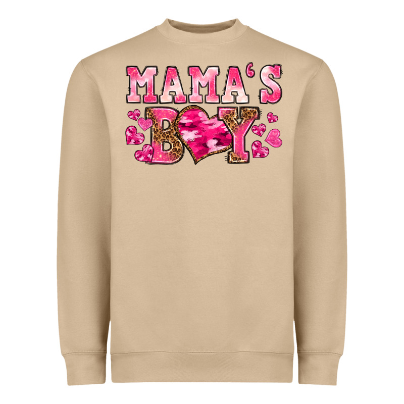 Valentines Day Mamas Boy Heavyweight Sweatshirt by texasbilliewilder | Teevron
