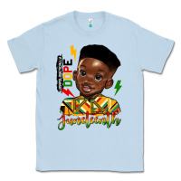 Dusty Blue juneteenth black boy Classic Tee - HRA Design Shop