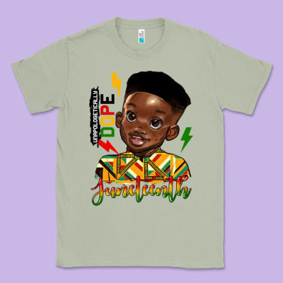 Juneteenth Black Boy Classic Tee Designed By Hra Design Shop