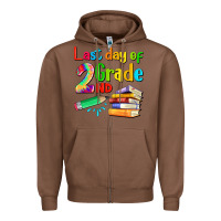 Chestnut last day of second grade Zipper Hoodie - Artiststas