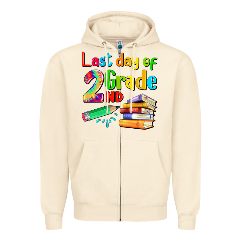 Last Day Of Second Grade Zipper Hoodie by Artiststas | Teevron