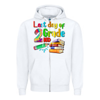 White last day of second grade Zipper Hoodie - Artiststas