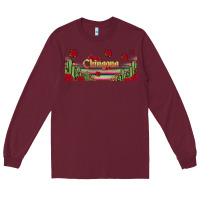 Burgundy chingona 16oz libbey cup Long Sleeve Tee - HRA Design Shop
