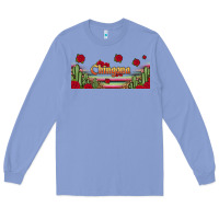 Colony Blue chingona 16oz libbey cup Long Sleeve Tee - HRA Design Shop