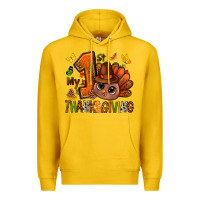 Lemon my first thanksgiving with turkey bbs Premium Hoodie - BundleAndBundleShop