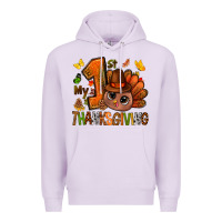 Lilac my first thanksgiving with turkey bbs Premium Hoodie - BundleAndBundleShop