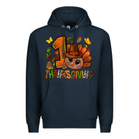 Navy my first thanksgiving with turkey bbs Premium Hoodie - BundleAndBundleShop