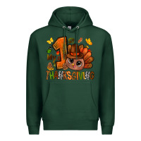 Sports Green my first thanksgiving with turkey bbs Premium Hoodie - BundleAndBundleShop