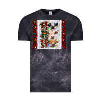 Cloud Black ho ho ho christmas cow Vintage Tee - RanaPortraitStore