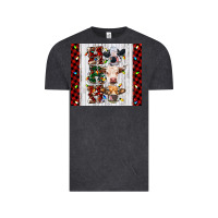 Vintage Black ho ho ho christmas cow Vintage Tee - RanaPortraitStore
