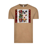 Vintage Coffee ho ho ho christmas cow Vintage Tee - RanaPortraitStore
