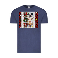 Vintage Denim ho ho ho christmas cow Vintage Tee - RanaPortraitStore