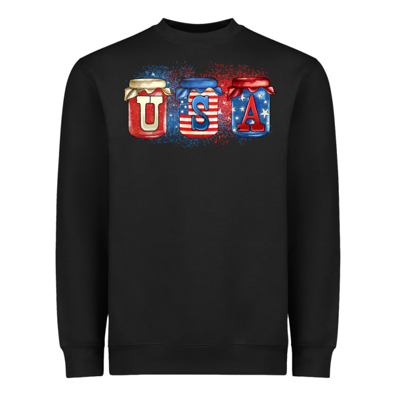 Usa Mason Jars Heavyweight Sweatshirt by Zillion Design Studio | Teevron