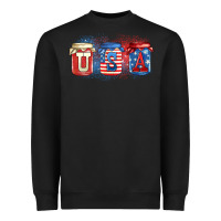 Black usa mason jars Heavyweight Sweatshirt - Zillion Design Studio