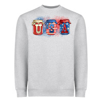 Heather Grey usa mason jars Heavyweight Sweatshirt - Zillion Design Studio