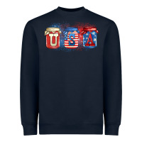 Navy usa mason jars Heavyweight Sweatshirt - Zillion Design Studio