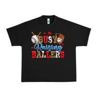 Black busy raising ballers baseball Urban Heavy Tee - Zillion Design Studio