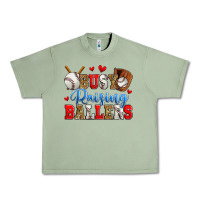 Oil Green busy raising ballers baseball Urban Heavy Tee - Zillion Design Studio