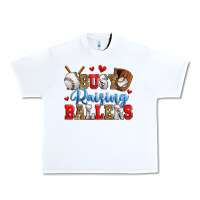 White busy raising ballers baseball Urban Heavy Tee - Zillion Design Studio