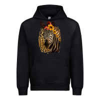 Black Zebra With Sunflowers Urban Hoodie - Bettercallsaul