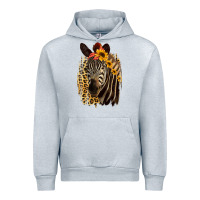 Heather Grey Zebra With Sunflowers Urban Hoodie - Bettercallsaul