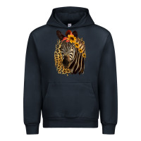 Navy Zebra With Sunflowers Urban Hoodie - Bettercallsaul