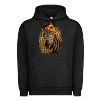Pigment Black Zebra With Sunflowers Urban Hoodie - Bettercallsaul