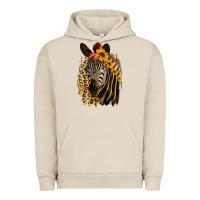 Pigment French Oak Zebra With Sunflowers Urban Hoodie - Bettercallsaul
