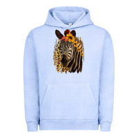 Zebra With Sunflowers Urban Hoodie | Teevron