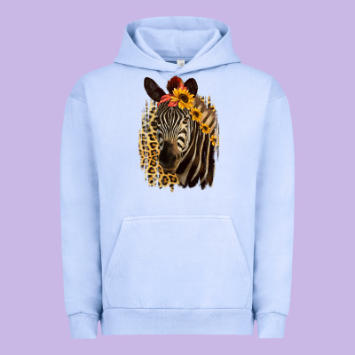 Zebra With Sunflowers Urban Hoodie Designed By Bettercallsaul