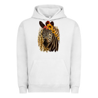 Pigment Lunar Rock Zebra With Sunflowers Urban Hoodie - Bettercallsaul