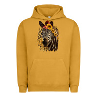Pigment Peanut Butter Zebra With Sunflowers Urban Hoodie - Bettercallsaul