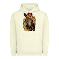 Pigment Pistachio Zebra With Sunflowers Urban Hoodie - Bettercallsaul
