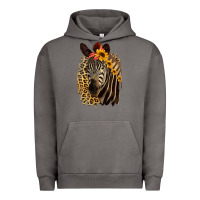 Pigment Tornado Zebra With Sunflowers Urban Hoodie - Bettercallsaul
