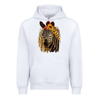White Zebra With Sunflowers Urban Hoodie - Bettercallsaul