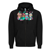 Black rt respiratory therapist coffee cups Zipper Hoodie - Jasminsmagicworld