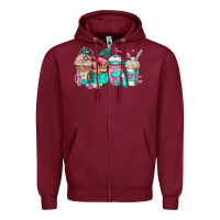 Burgundy rt respiratory therapist coffee cups Zipper Hoodie - Jasminsmagicworld