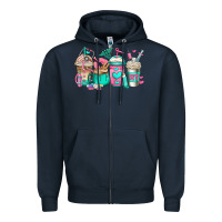 Navy rt respiratory therapist coffee cups Zipper Hoodie - Jasminsmagicworld