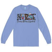 Colony Blue nurse caring strong essential Long Sleeve Tee - CowhideDigitalArt