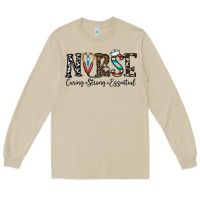 Mushroom nurse caring strong essential Long Sleeve Tee - CowhideDigitalArt