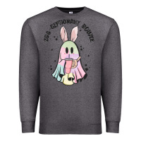 Charcoal Heather egg ceptionally boujee Premium Sweatshirt - MaliasSmallBusiness