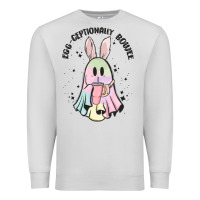 Dove Grey egg ceptionally boujee Premium Sweatshirt - MaliasSmallBusiness