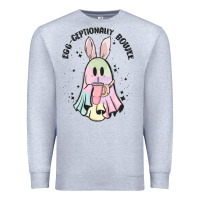 Heather Grey egg ceptionally boujee Premium Sweatshirt - MaliasSmallBusiness