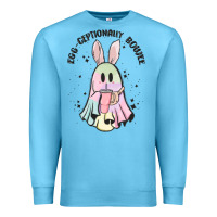 Ocean Blue egg ceptionally boujee Premium Sweatshirt - MaliasSmallBusiness