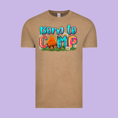 Born To Camp Vintage Tee Designed By Zillion Design Studio